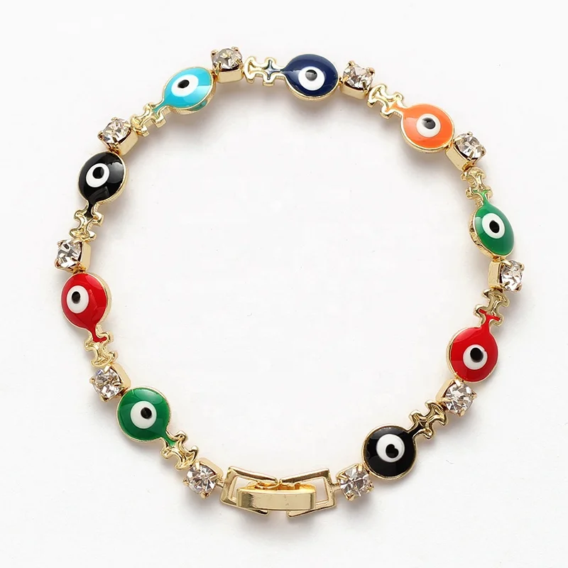 

Hot Accessories Women Cheap Zircon Lucky Eye Bracelet, Picture