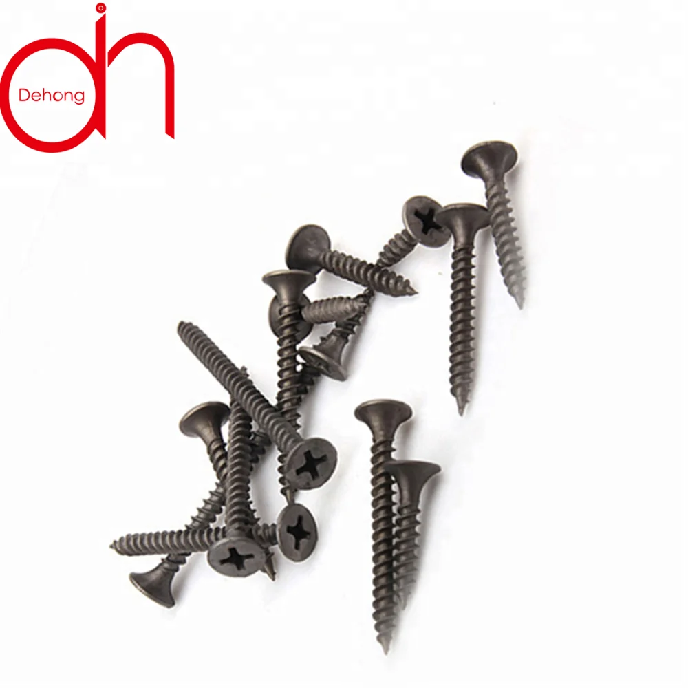 
Household cross-head steel black collated drywall screw for retail industry 