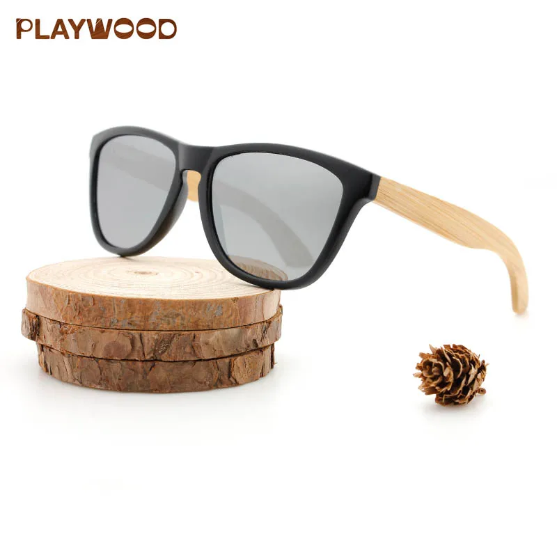 

New model high quality CE&FDA polarized custom logo engraved bamboo wood sunglasses 2019