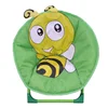 2019 NEW Cartoon Honey Bee Camping Cheap Kids Beach Moon Chair With Plastic Leg