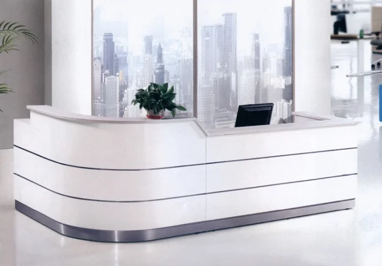 Custom Modern Commercial Office Front Reception Desk - Buy Modern ...