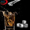 Bar accessories recyclable stainless steel whiskey ice cube stones , beer chiller cube , wine cooler stone