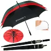 Weekly 2019 Big Durable Fiberglass Frame Logo Printing Promotional Strong Golf Umbrella