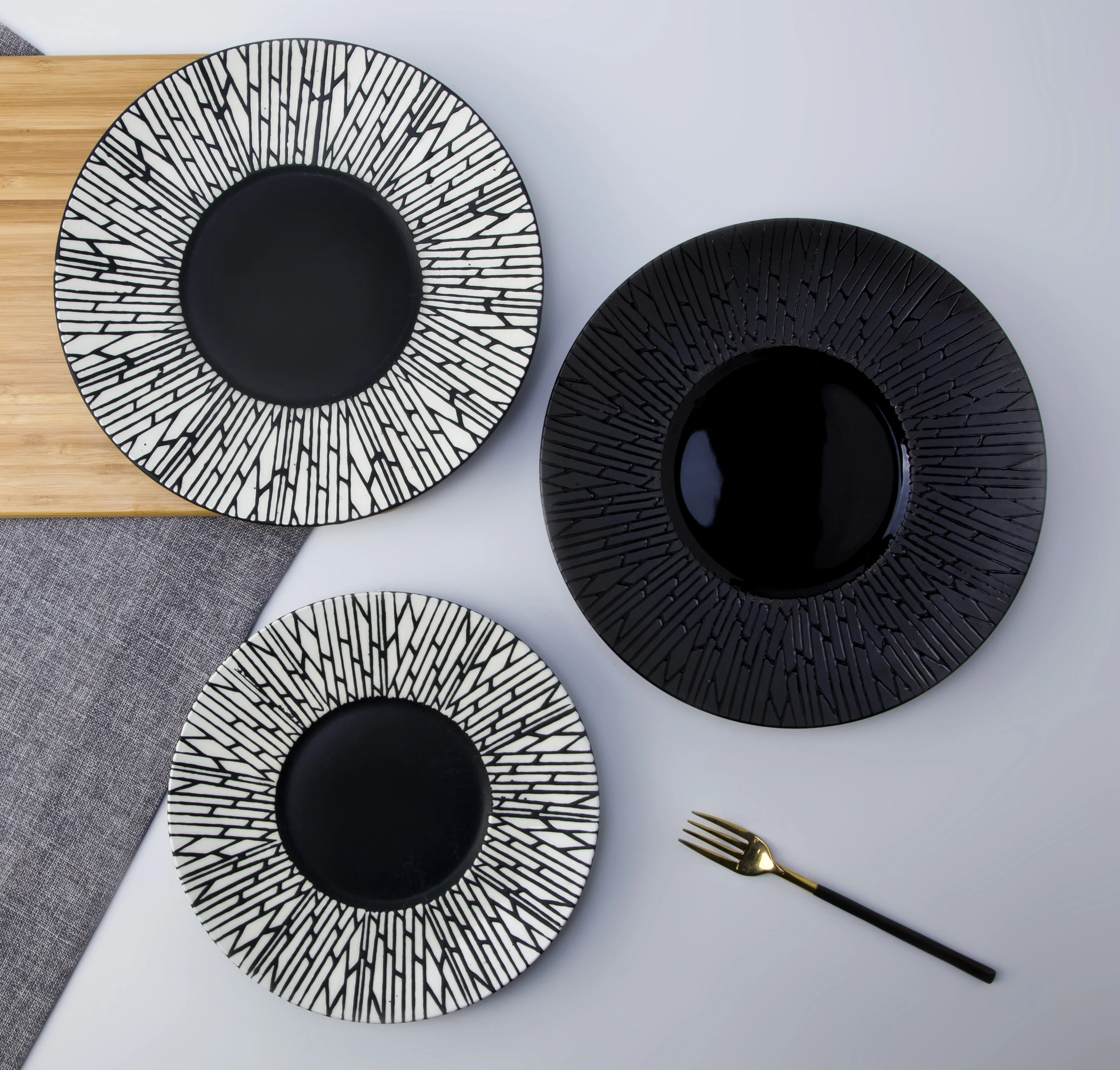 product-2019 Amazon Top Seller Platos de Porcelana para Restaurante, Colored Ceramic Plate, Nordic S-3