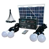 customized 8w solar lighting system with radio data bank