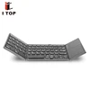 Portable Twice Folding Wireless Keyboard Foldable Touch Keypad for IOS/Android/Windows Tablet