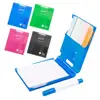 Novelty gift flip-open colored plastic compact box front slide 2019 calendar small pen holder blocks memo card post note case