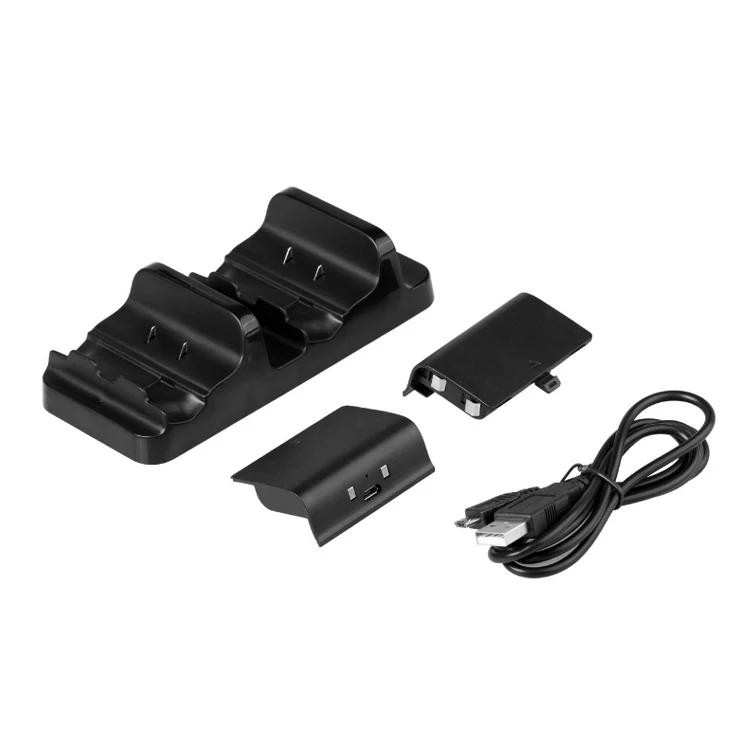 

DOBE Factory Original Dual Charging Station Dock Charger with Rechargeable Battery For XboxOne controller Game Accessories, Black