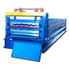 Galvanized Metal three layer roofing sheet roll forming machine/three layer roof tile roller former