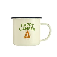 

Sublimation cheap small white speckled stainless steel camping coffee custom enamel mug metal mini enamel steel cup with logo