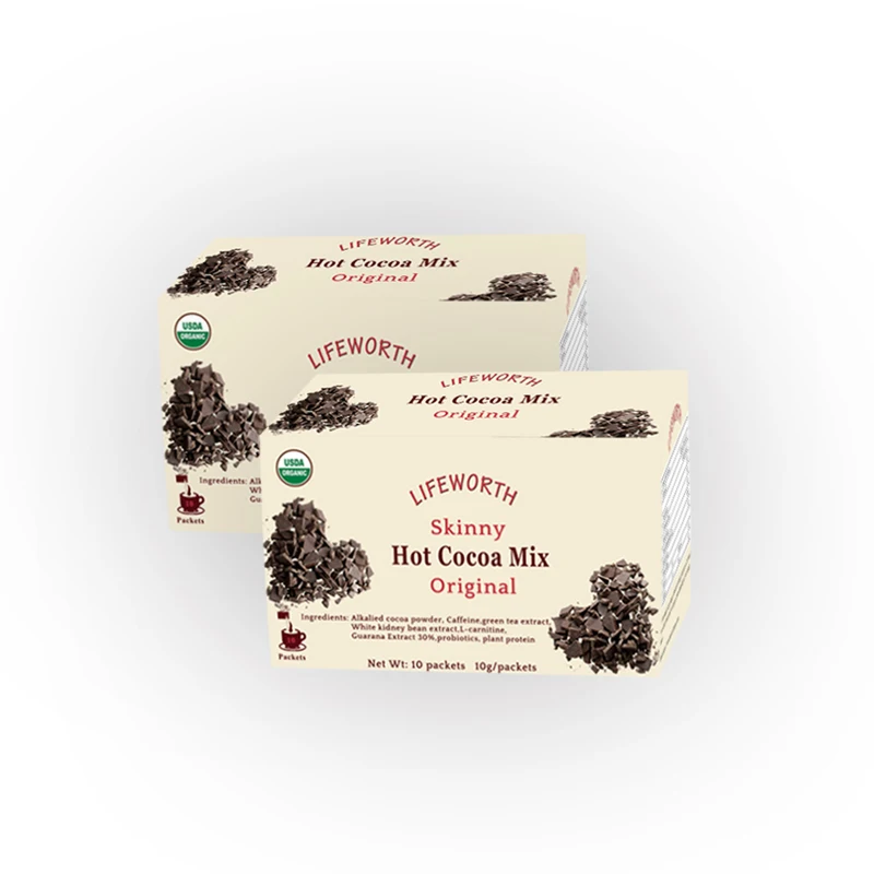 
Lifeworth dark hot chocolate cocoa mix slim fit drink 