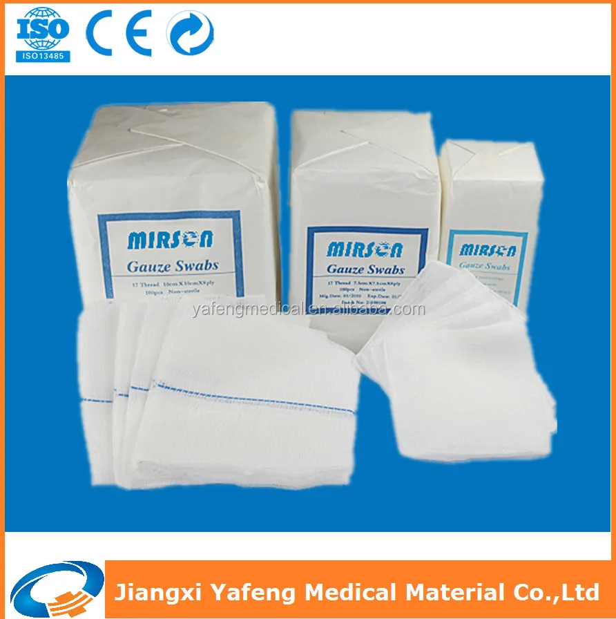 10x10cm12ply Gauze Swab Non Sterile Paper Bag Packing Buy Non