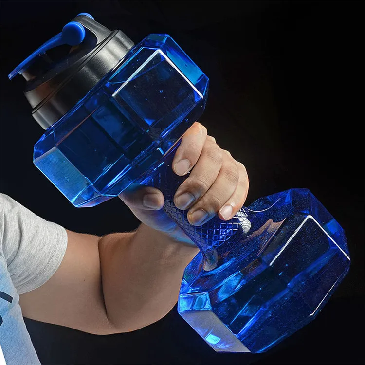 

Wholesale Best Seller brand Portable Sports Plastic Sports Drinking Sport dumbbell Water Bottle