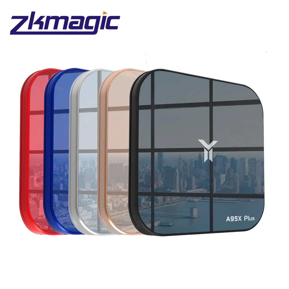

Zkmagic OEM ODM A95x Plus Android 8.1 LPDDR4 Low power 4GB Ram smart tv box