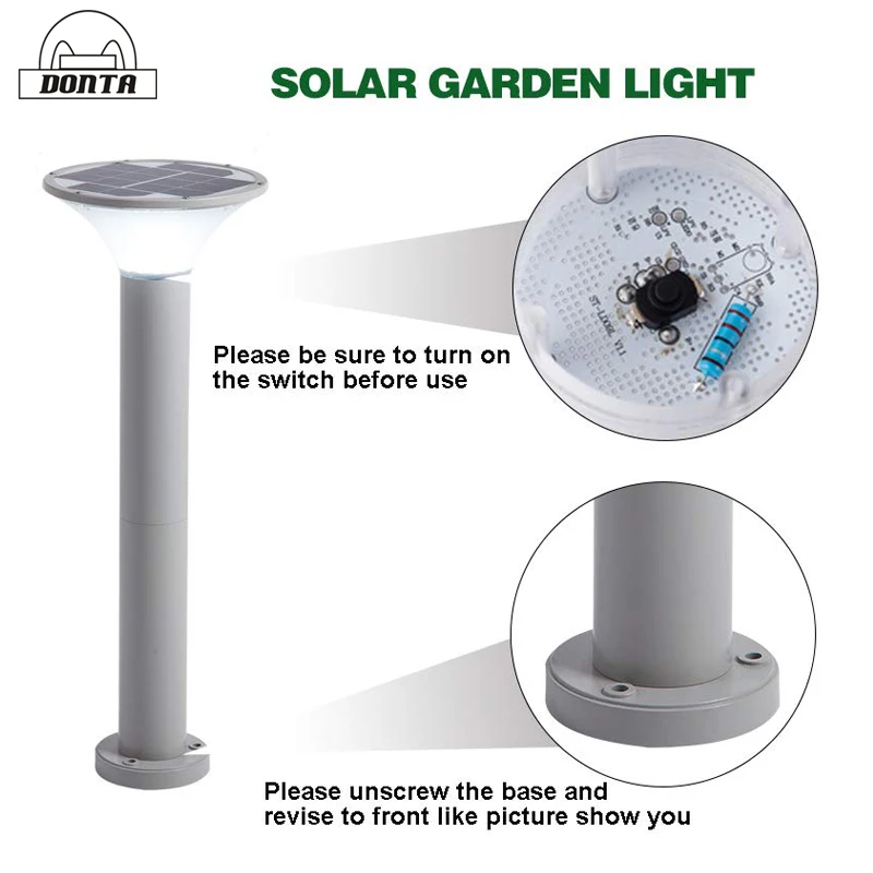 solar garden light. (5)