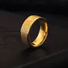 Wholesale in Bulk English Letter Spain Cross Scripture Stainless Steel Gold Rings