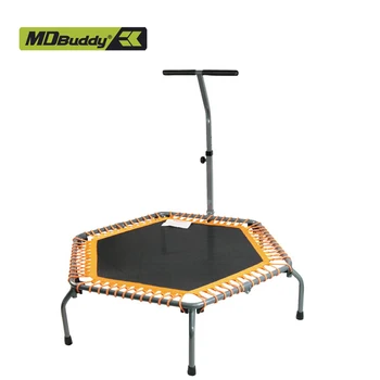 folding trampoline with handle