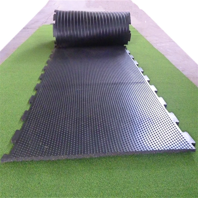 Durable Interlocking Horse Stable Equine Cow Stall Rubber Mat Flooring