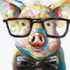 Art Cut Pig Paintings Hand Painted Paintings for Living Room