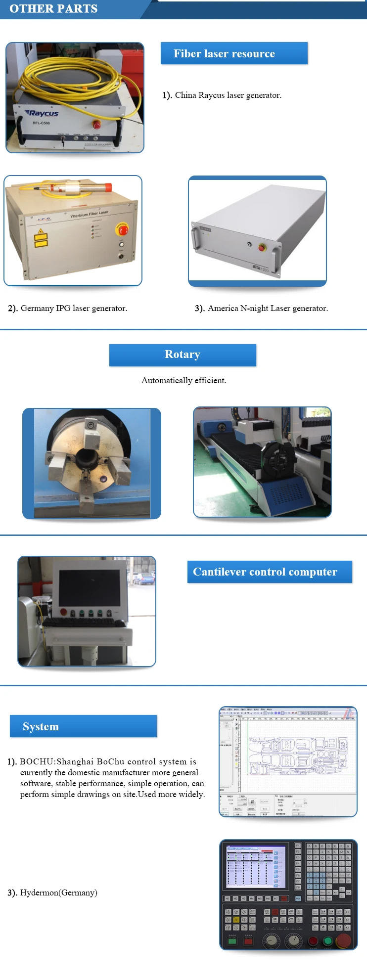 Rotary pipe cutter tube fiber laser cutting machine