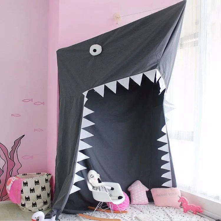 Shark Cotton Bed Capony Hanging Playing Kids Tent Buy Kids Sleeping Tent,Shark Hanging Tent