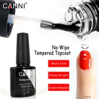 

#70818 CANNI Nail Art 7.3ml Long-Lasting Enhance Tempered Without Sticky Layer Top Coat No Wipe Soak Off Gel Polish UV Gel