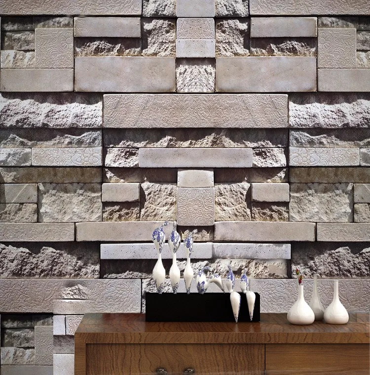 Washable Removable Vinyl 3d Brick Wallpaper Buy 3d Brick Wallpaper 3d