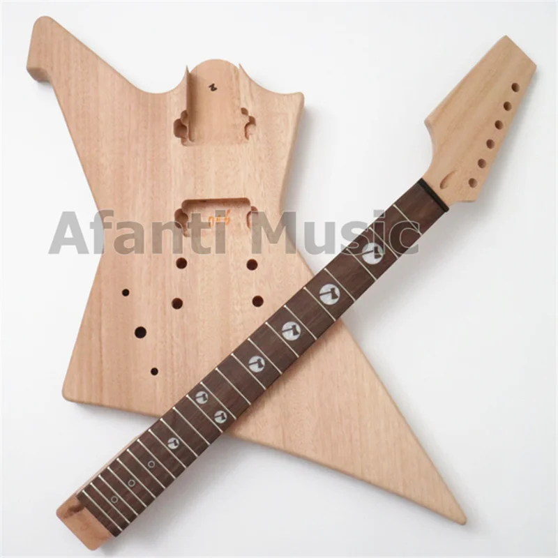 

New design! Afanti Music EX shape Left hand DIY Electric guitar Kit (AEX-006B)