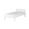 Solid pine and MDF Fresh white painted finish 3 Feet Bed, Wood, White