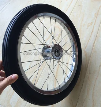 16inch 16x1.75 Solid Rubber Tire Wheel 