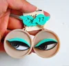 Wholesale Custom Unique Design Colorful Gig Eye Shaped Pendant Statement Chian Necklace Earring Jewelry Sets For Women