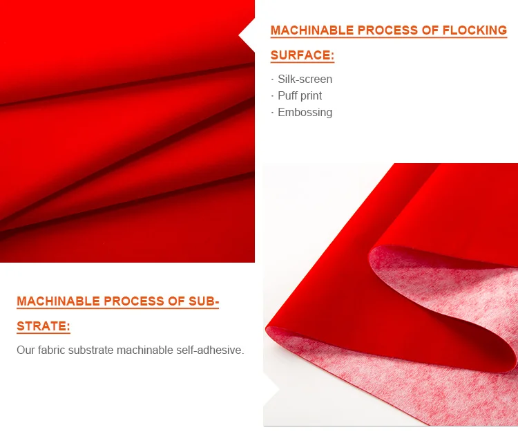 Flocked Upholstery Fabric