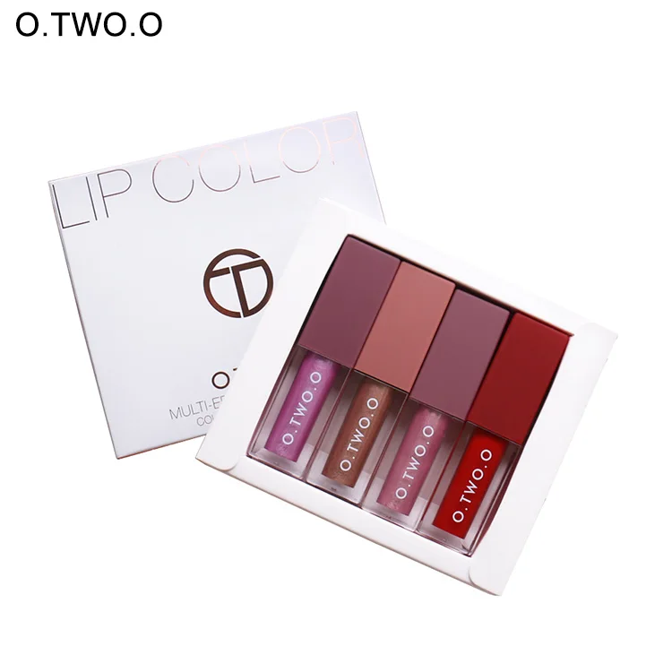 

O.TWO.O Liquid Lipstick Set Matte+Metallic+Glossy+Shiny Mini Lip Gloss Set, N/a