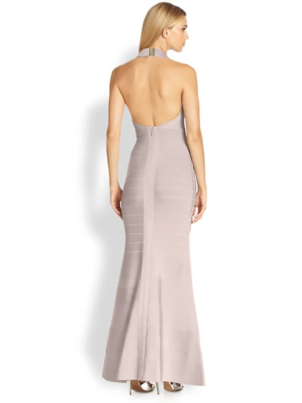 
Elegant Backless Bodycon Mermaid Wedding Bandage Dress 