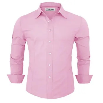 pink dress shirts for women