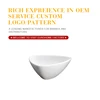Eurohome porcelain bowl, white stone ware soup bowl, ceramic bowl