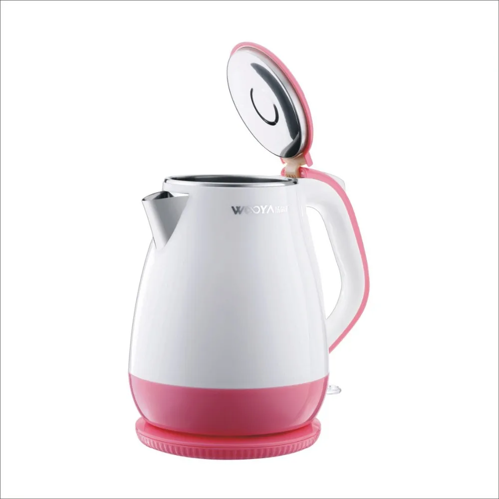 Double Wall Pink Color Hot Water Pot Electric Tea Kettle Buy Hot