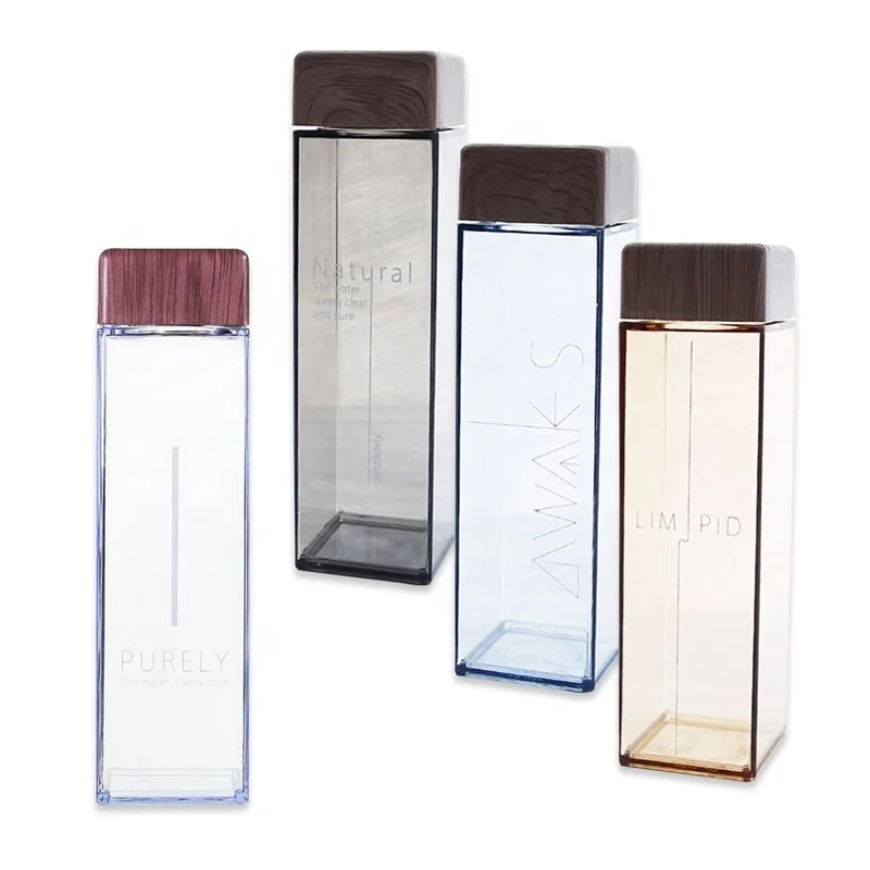 

YiJia 450ml rectangle student plastic insulated water bottle for drinking, As required