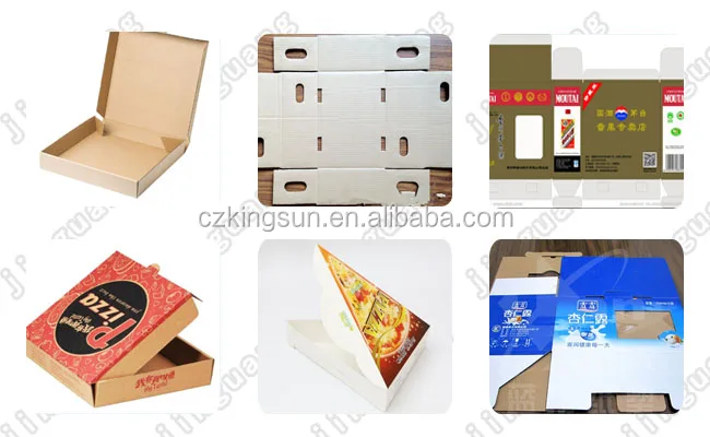 ML750 pizza carton box creasing and die cutting making machine 