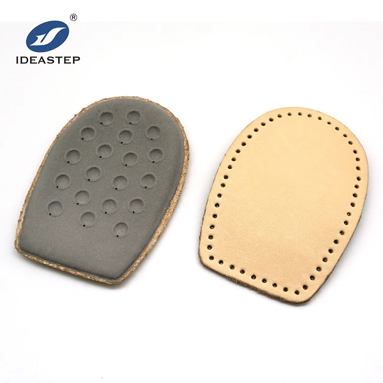 

Ideastep High quality cycling good genuine leather latex foot care heel shoe cushion pads insoles, Brown