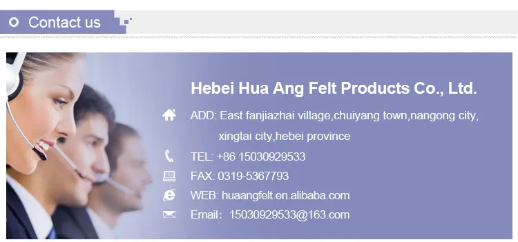 High Temperature Resistant 5 mm 100% Wool Felt tube