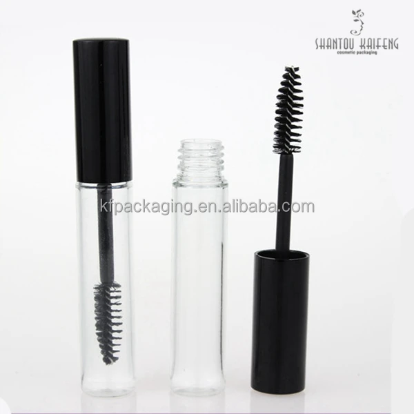 
Black Simple Design Empty Mascara Tube Packaging with Fiber Brush 