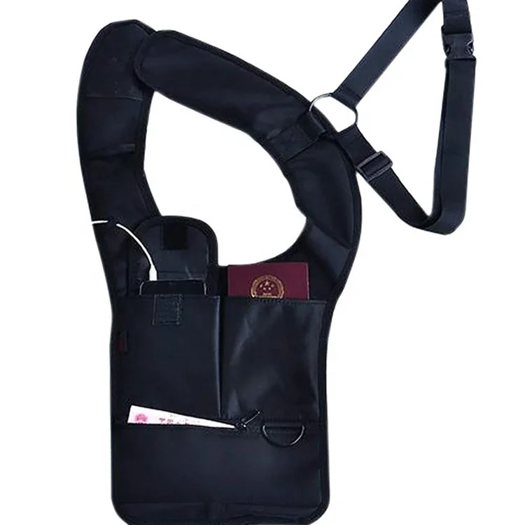 

Anti Theft Hidden Travel Wallet Underarm Shoulder Bag Backpack Outdoor Phone Passport Holder Concealed Tactical Shoulder Holster, Customized