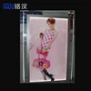 Vertical hanging poster light box crystal ,super slim wall mounted screw crystal led panel light box