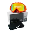 LOW MOQ custom Outdoor Sports safety colourful motocross glasses anti scratch helmet glasses for adult