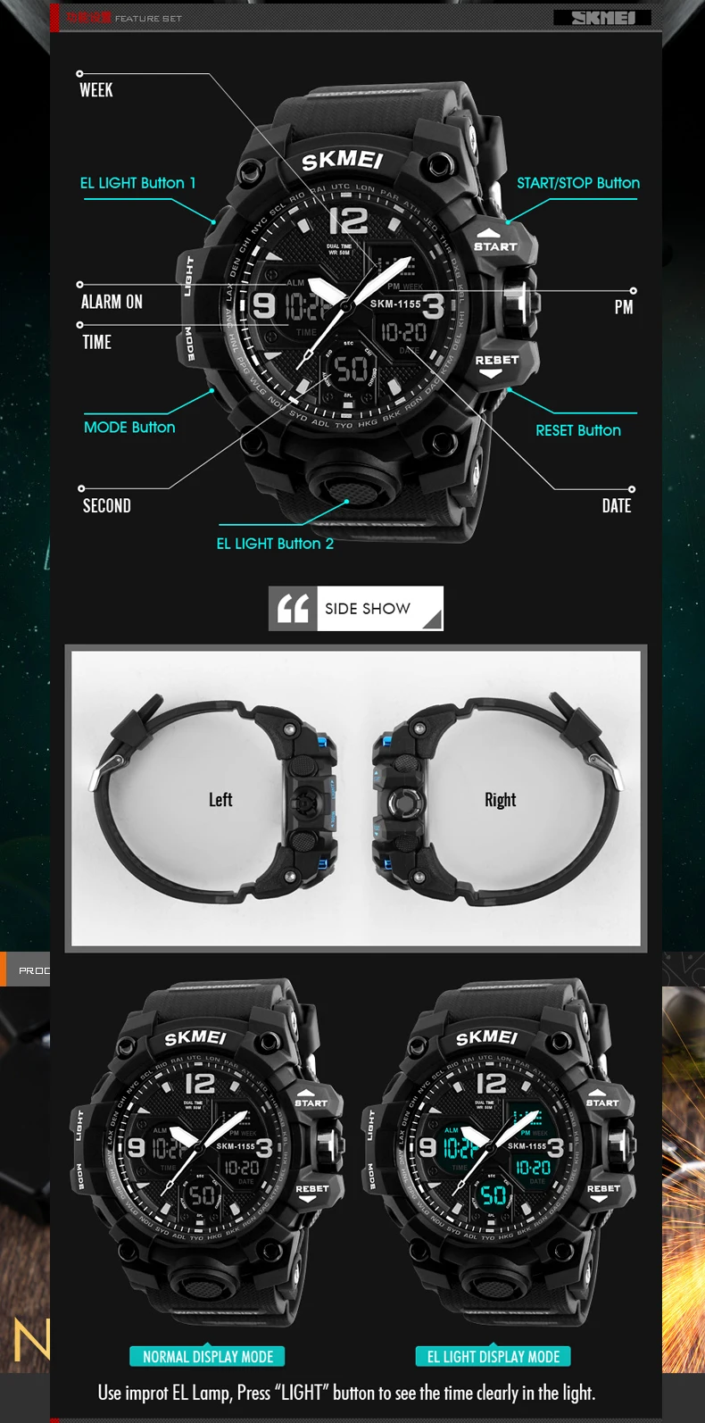 Original Skmei Watch Custom Watch Instruction Skmei Watch Manual - Buy ...