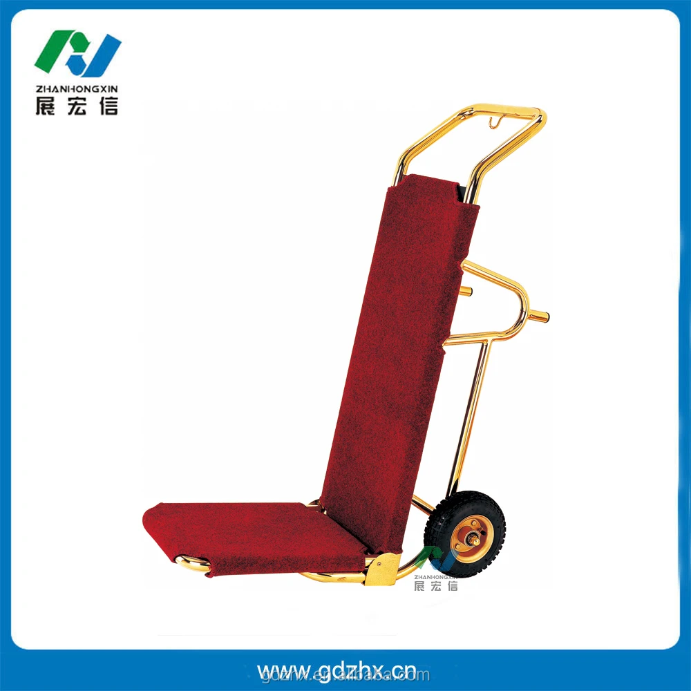 Hotel Supplies Wholesale Steel Luggage Trolley Luggage Cart for Hotel