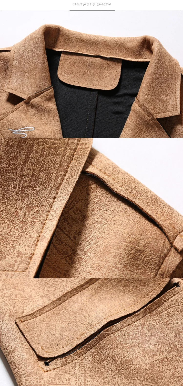 new arrival high end plain longline faux suede leather petite