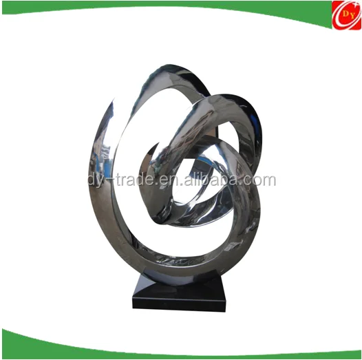 Stainless steel abstract sculpture , Fiber glass /resin sculpures for decoration