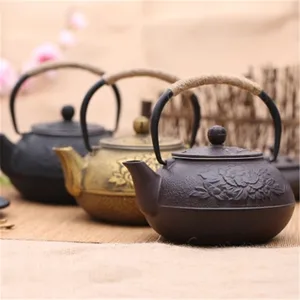 Image of Cast iron teapot tea warmer old pot cast iron tea pots kettle